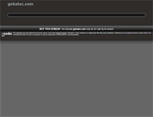 Tablet Screenshot of gekatec.com